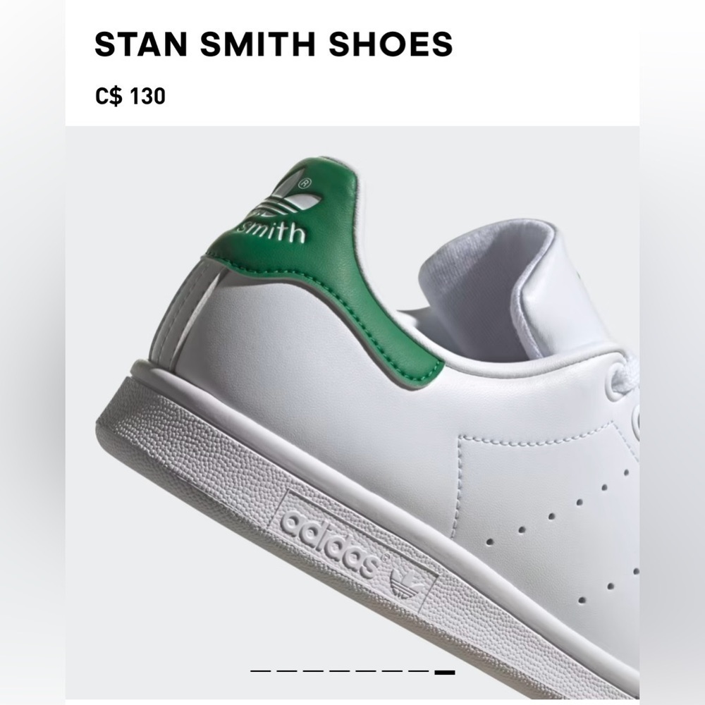❤️ HOT PICK ❤️ NWT Size US5.5 - Adidas Stan Smith Shoes (white/green) - Picture 5 of 15